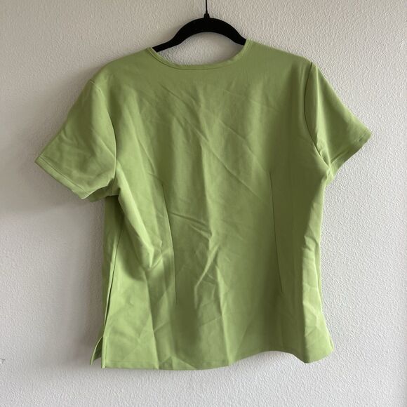 Figs Technical Collection Scrubs Short Sleeve Top Women’s Small Matcha Green - Picture 3 of 8